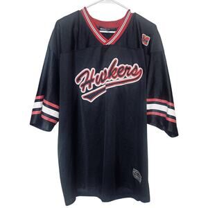 Nebraska Cornhuskers Black Jersey VTG Y2K Men’s XL Top Of World Playmakers